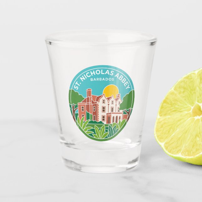Vaso De Chupito Abadía de St. Nicholas Barbados (Anverso)