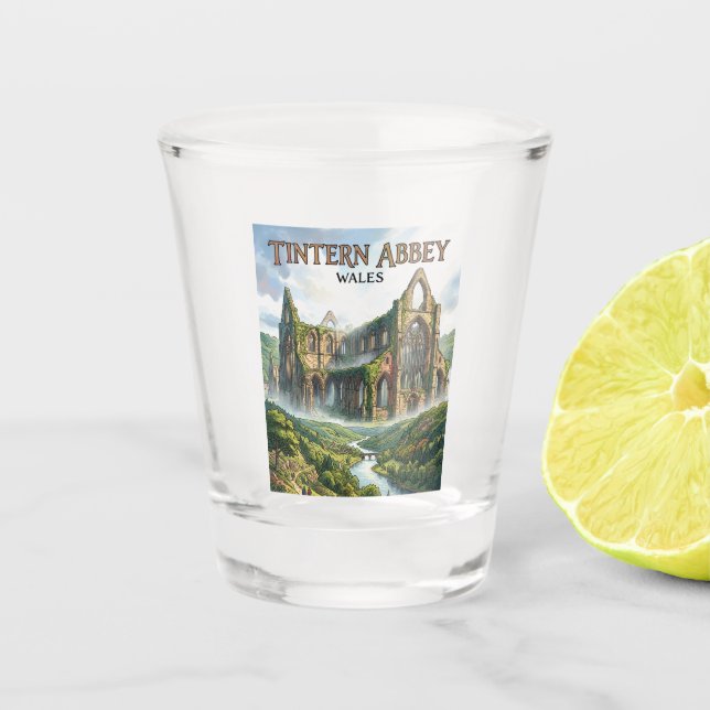 Vaso De Chupito Abadía de Tintern Gales (Anverso)