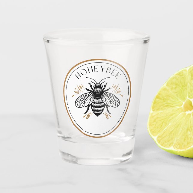 Vaso De Chupito Abeja Melífera (Anverso)