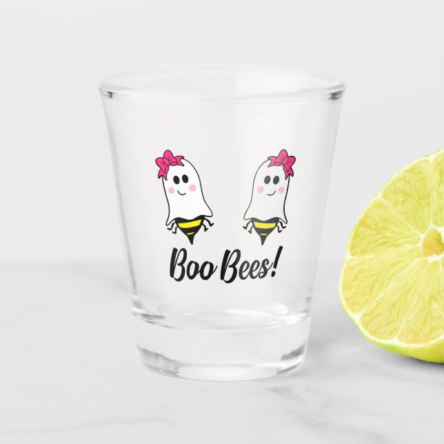 Vaso De Chupito Abejas Boo- Malestar por el cáncer de mama (Anverso)