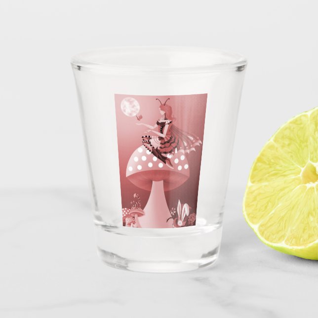 Vaso De Chupito Absolem en hongos (Anverso)