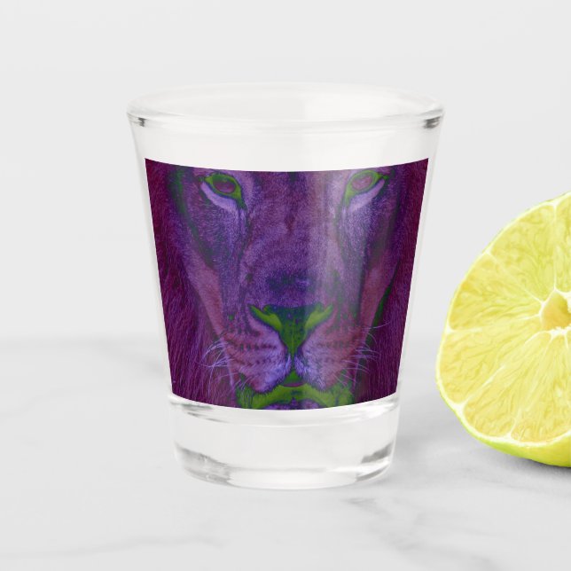 Vaso De Chupito Abstract Lion (Anverso)