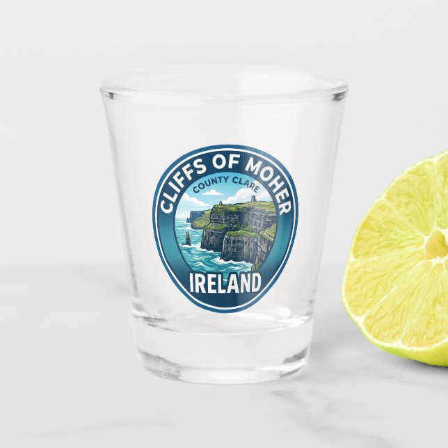 Vaso De Chupito Acantilados de Moher Irlanda (Anverso)