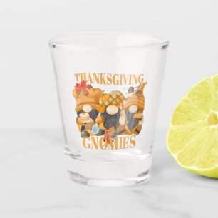 Vaso De Chupito Acción de Gracias Con Mis Gnomies De Otoño