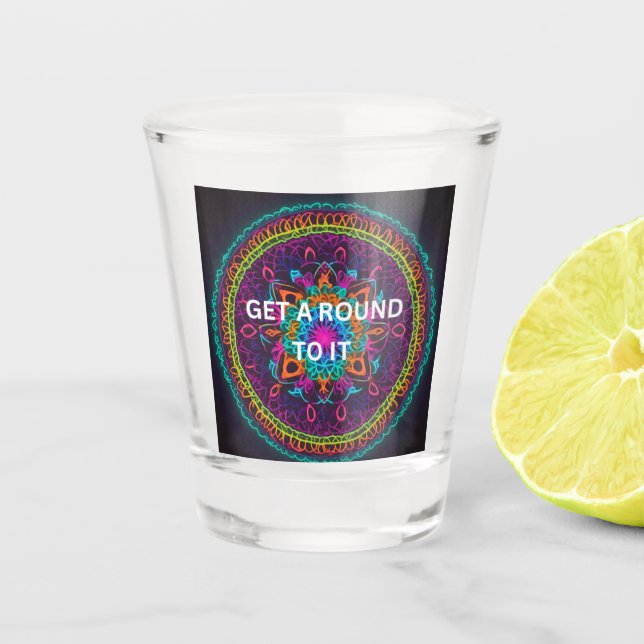 Vaso De Chupito Acércate a ello (Anverso)