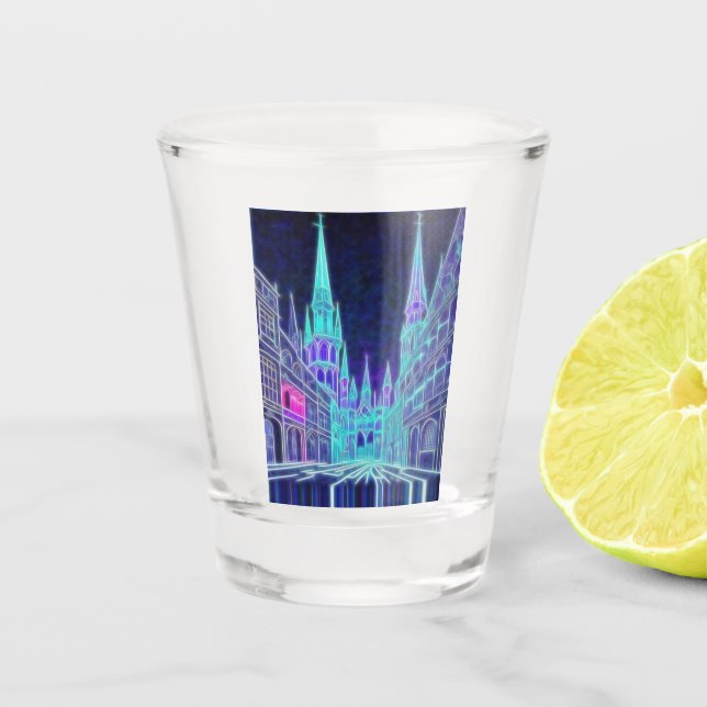 Vaso De Chupito Acrópolis en curva (Anverso)