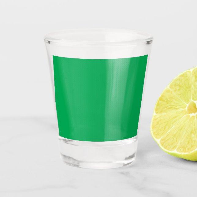 Vaso De Chupito Actualizar su diseño Web con un fondo verde (Anverso)