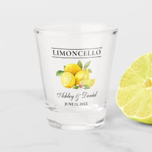 Vaso De Chupito Acuarela Lemons Verdor Limoncello Boda