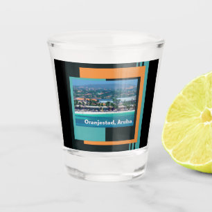 Vaso De Chupito Acuarelas de Oranjestad, Aruba