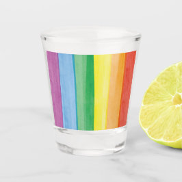 Vaso De Chupito Acuarelas Orgullo Arcoíris