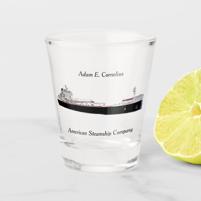 Vaso De Chupito Adam E. Cornelius (Anverso)