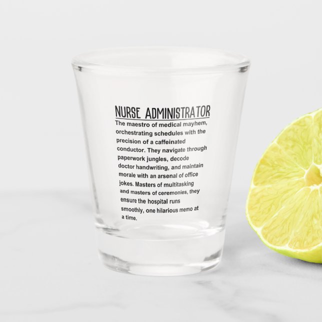 Vaso De Chupito Administrador de enfermería (Anverso)