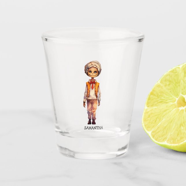 Vaso De Chupito Adorable Kid Zombie - Cute Halloween (Anverso)