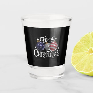 Vaso De Chupito Adornos de árbol de Navidad Bandera Americana Patr