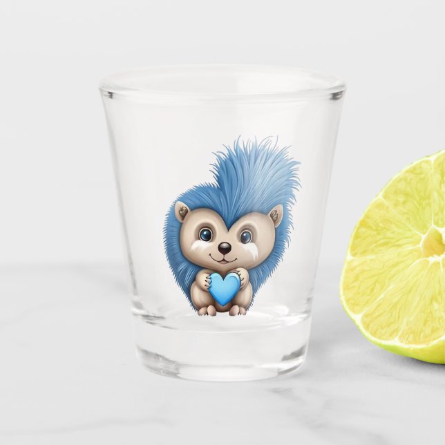 Vaso De Chupito Adulable Fluffy Blue Animal (Anverso)