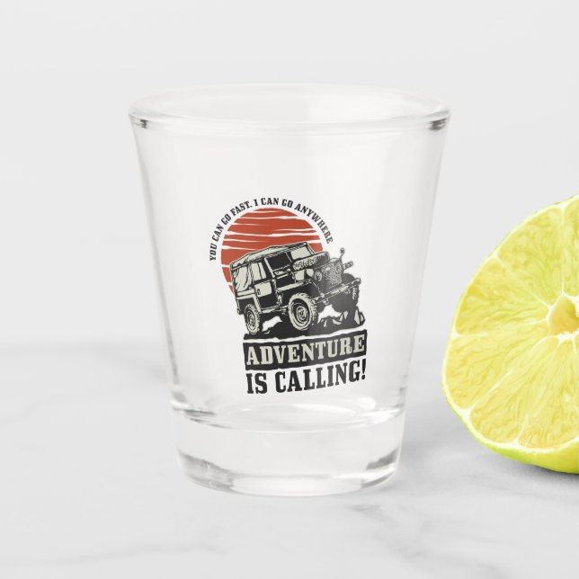 Vaso De Chupito Adventure está llamando a Offroad ID498 (Anverso)