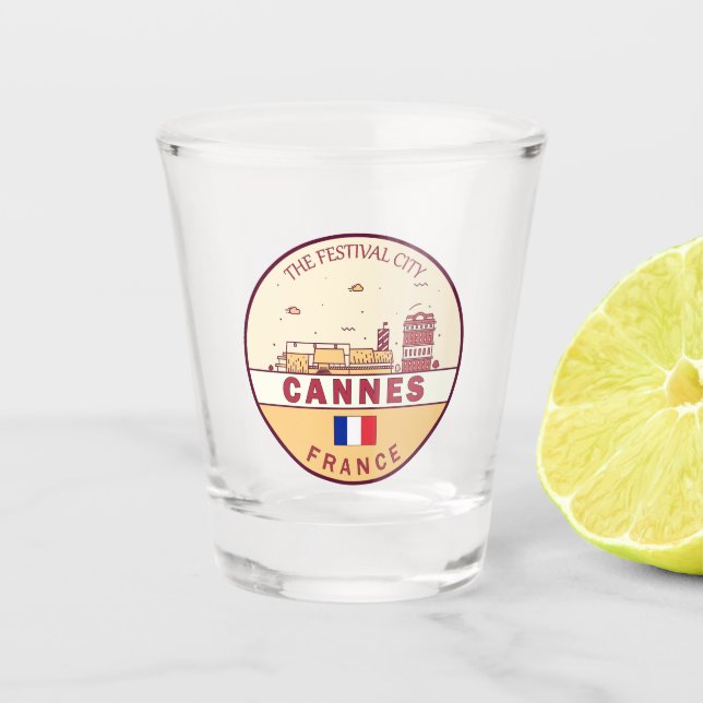Vaso De Chupito Aerolínea de Cannes (Anverso)