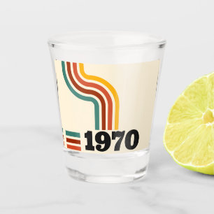Vaso De Chupito Afiche retro vintage de 1970 Cumpleaños o Reunión