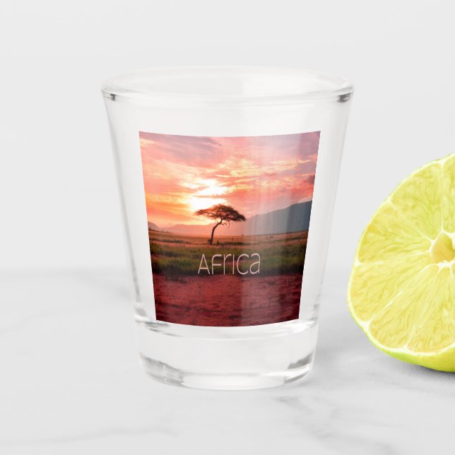 Vaso De Chupito Africa Sunset Africa (Anverso)