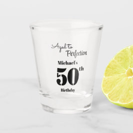 Vaso De Chupito Aged to Perfection Men's 50th Birthday