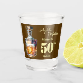 Vaso De Chupito Aged to Perfection Men's 50th Whiskey Birthday