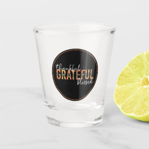 Vaso De Chupito Agradecidos agradecimientos por la tipografía de l