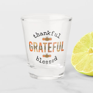 Vaso De Chupito Agradecimiento Agradecimiento Bendecida Caída Agra