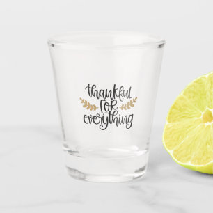 Vaso De Chupito Agradecimiento por todo Gracioso Día de Acción de 