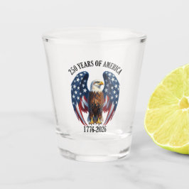 Vaso De Chupito Águila Americana Patriótica 250 Años 1776-2026