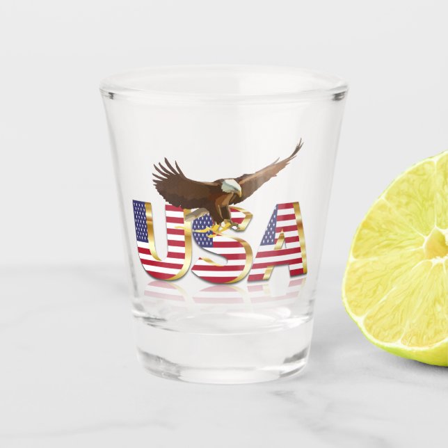 Vaso De Chupito Águila calva (Anverso)