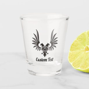 Vaso De Chupito Águila con dos cabezas de vidrio caliente