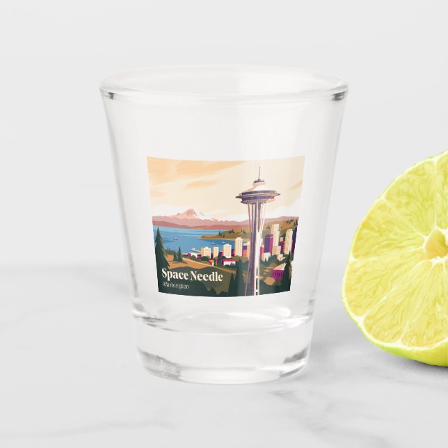 Vaso De Chupito Aguja Espacial Washington (Anverso)