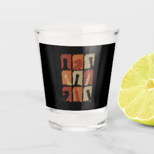 Vaso De Chupito Ajedrez - piezas de ajedrez retro