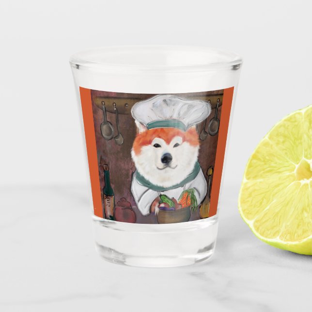 Vaso De Chupito Akita (Anverso)
