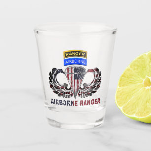 Vaso De Chupito Alas de Plata de Ranger Aerotransportado