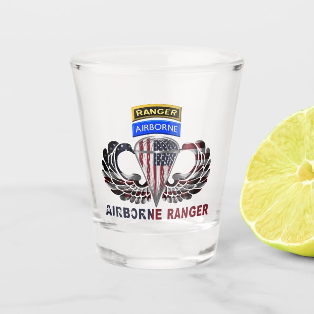Vaso De Chupito Alas Platas de Ranger Aéreo (Anverso)