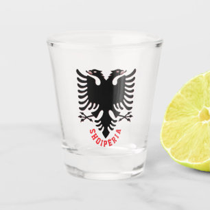 Vaso De Chupito Albania Águila Doble Cabeza