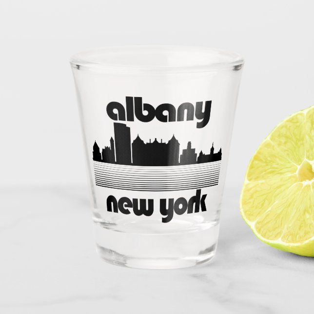 Vaso De Chupito Albany New York (Anverso)
