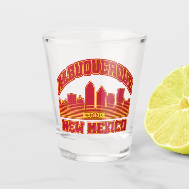 Vaso De Chupito Albuquerque, Nuevo México (Anverso)