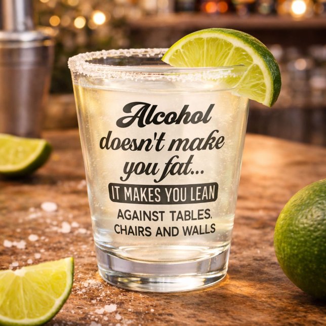 Vaso De Chupito Alcohol Divertido No Te Engorda  (Subido por el creador)