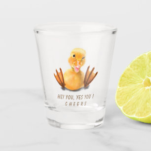 Vaso De Chupito Alegres de vidrio de disparo de pato amarillo - Tu