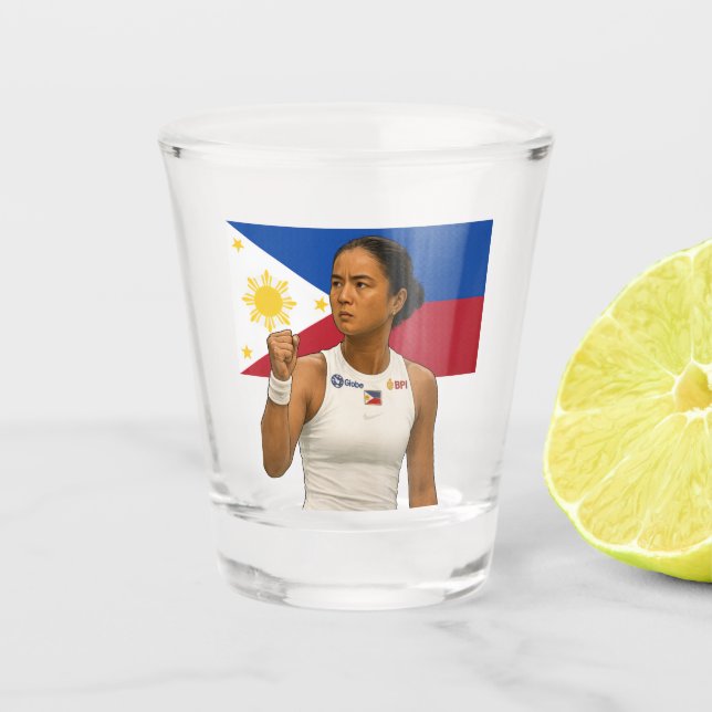 Vaso De Chupito Alexandra Eala - Campeón de Guadalajara 2025 (Anverso)