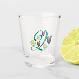 Vaso De Chupito Alfabeto monstera "Q"