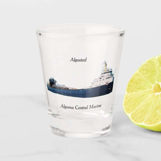 Vaso de chupito Algosteel (Anverso)