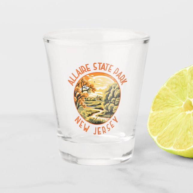 Vaso De Chupito Allaire State Park New Jersey Retro (Anverso)