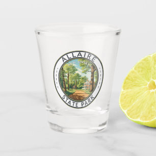 Vaso De Chupito Allaire State Park New Jersey Travel Art Badge