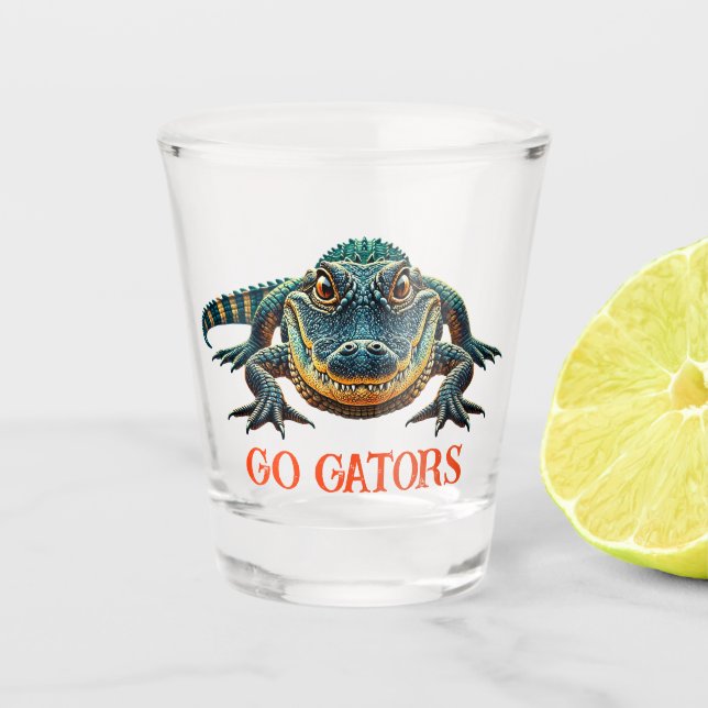 Vaso De Chupito Alligator - Go Gators (Anverso)