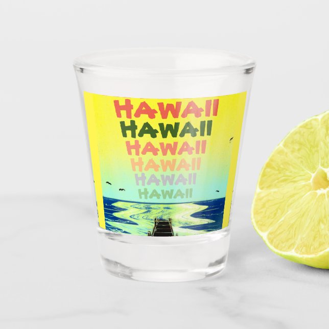 Vaso De Chupito Aloha desde Hawaii (Anverso)