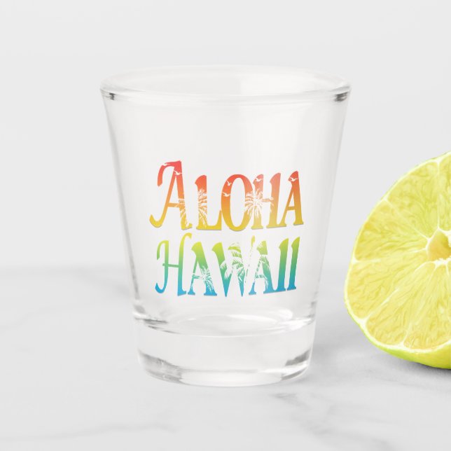 Vaso De Chupito Aloha Hawaii (Anverso)