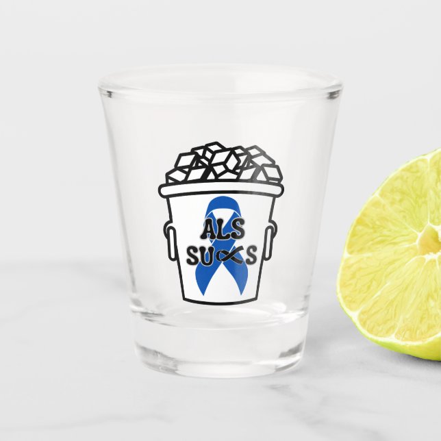 Vaso De Chupito ALS Sucks (Anverso)